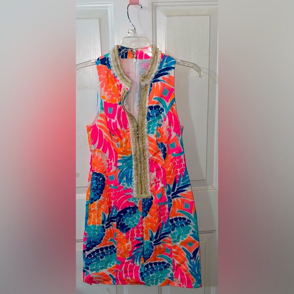 Pineapple Lilly Pulitzer dress size 0